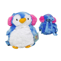 ZOOKIDZ PENGUIN PLUSH BACKPACK 30CM SOLD QTY6