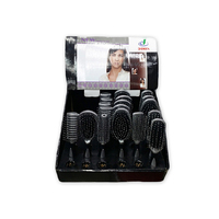 HAIR BRUSH SILVER/BLK UN36