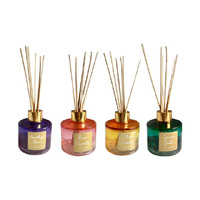 100ML OMBRE GLASS DIFFUSER W/GEMSTONE SOLD QTY4