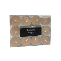 TEALIGHT 12PK UNSCENT SAND