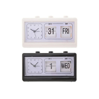 BLACK AND WHITE CLOCK AND CALENDAR 2ASST