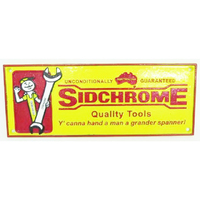 SIDCHROME SIGN 29X11CM