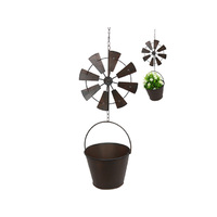 70CM HANGING WINDMILL POT HOLDER QTY 2