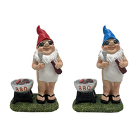 26CM NAKED GNOME COOKING BBQ 2ASST