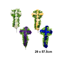 FUNERAL FLOWER CROSS 29X57CM SOLD IN QTY 10