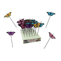 24CM BUTTERFLY METAL GARDEN STAKE UN24