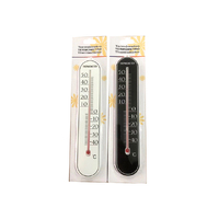 THERMOMETER BLACK/WHITE 4.9X25.8CM