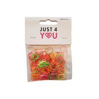 ELASTIC NEON RUBBER 250PK SOLD QTY12