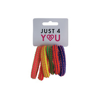 ELASTICS STRIPE BRIGHT 8MM 6PK UN12