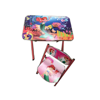 KIDS CHAIR &amp; TABLE 50X40CM MERMAID