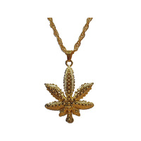 HEMP HEAVY METAL GOLD NECKLACE SOLD QTY10