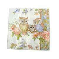 OWL NAPKINS 20PK 20CM