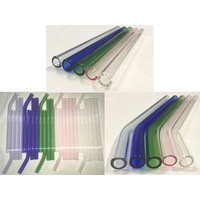 GLASS STRAWS ASST SOLD QTY12