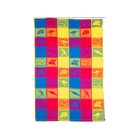 TEA TOWEL WILDLIFE JACQUARD PINK 45X78CM