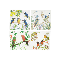 AUSTRALIAN BIRDS 20PK 33X33CM 4ASST