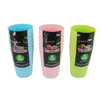 PARTY TUMBLERS PACK OF 6 70X95MM ASST SOLD QTY12