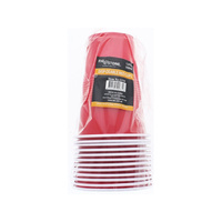 PLASTIC CUPS RED 500ML 12PK