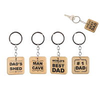 SQUARE DAD MDF KEYRING 4ASST UN12