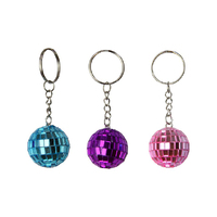 3CM DISCO BALL KEYRING 3ASST UN12