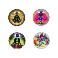 5CM GLASS CHAKRA MAGNET 4ASST UN12