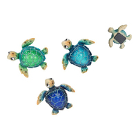 8CM HAPPY MARBLE TURTLE MAGNET 3ASST UN12