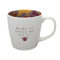 HOME IS MY CAT  MUG 14OZ SOLD QTY2