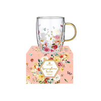 SPRINGTIME SOIREE D/WALLED GLASS MUG