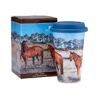 BEAUTY OF HORSES BETTER TOGETHER TRAVEL MUG