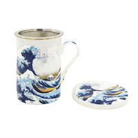 THE GREAT WAVE MUG 300CC PLUS STAINLESS STRAIN