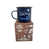 FISHING ADVENTURE ENAMEL MUG SOLD QTY2