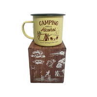 CAMPING ADVENTURE ENAMEL MUG SOLD QTY2