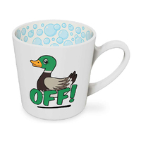 DUCK OFF BEAUTIFUL ON THE INSIDE MUG 420ML 10CM SOLD QTY2