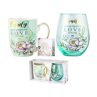 FAMILY MUG AND STEMLESS GIFT SET