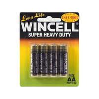 SUPER HEAVY DUTY AA BATTERY PK4 SOLD QTY12