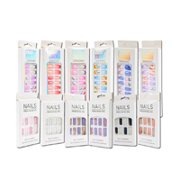 FAKE PRESS ON GEL NAILS ASSORTED UN24