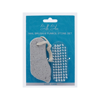 NAIL BRUSH AND PUMICE STONE SET