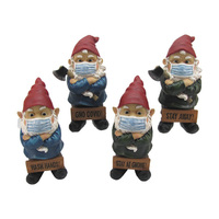 25CM GNOME WITH MASK 4ASST