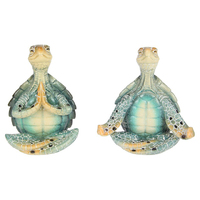 17CM TURTLE IN MEDITATING POSE QTY 2