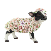 41CM FLORAL BABY COW CALF