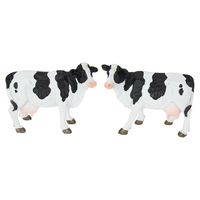 14CM STANDING BLACK/WHITE COW 2ASST