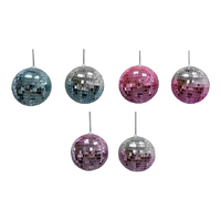 15CM MIRRORED DISCO BALL 6ASST