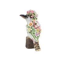 24CM FLORAL KOOKABURRA ON STUMP