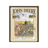 TIN SIGN JOHN DEERE