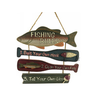 FISHING RULES PLAQUE SOLD QTY2