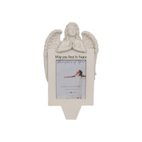 33CM ANGEL MEMORIAL GARDEN FRAME/PLQ QTY 2