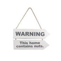 WOODEN PLAQUE NUTS 2X30X8CM