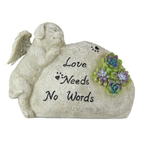 21CM MEMORIAL DOG GARDEN PLAQUE QTY 2