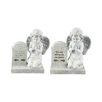 28CM PRAYING ANGEL MEMORIAL PLAQUE 2ASST