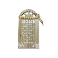 WOODEN PLAQUE 15X19CM 2ASST