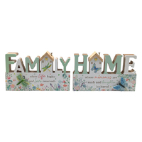 25CM FAMILY AND HOME MDF BFLY DFLY PLQ QTY 4